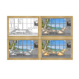 Illuminated Picture LED Decorative Light Painting Bedside Picture Style Creative Modern Simulate Sunshine Drawing Night Light Gift